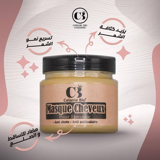 Masque cheveux anti chute homme Celanie bio
