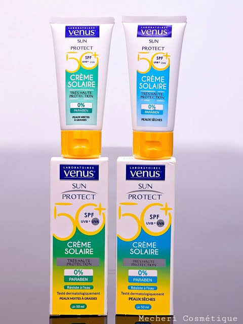 Crème solaire venus 50+