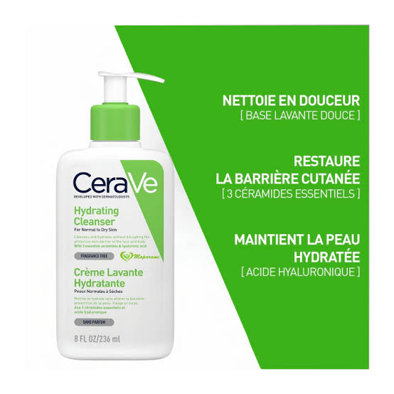 Crème lavante hydratante Cerave 