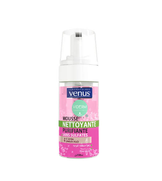 Mousse nettoyante peau sèche Venus