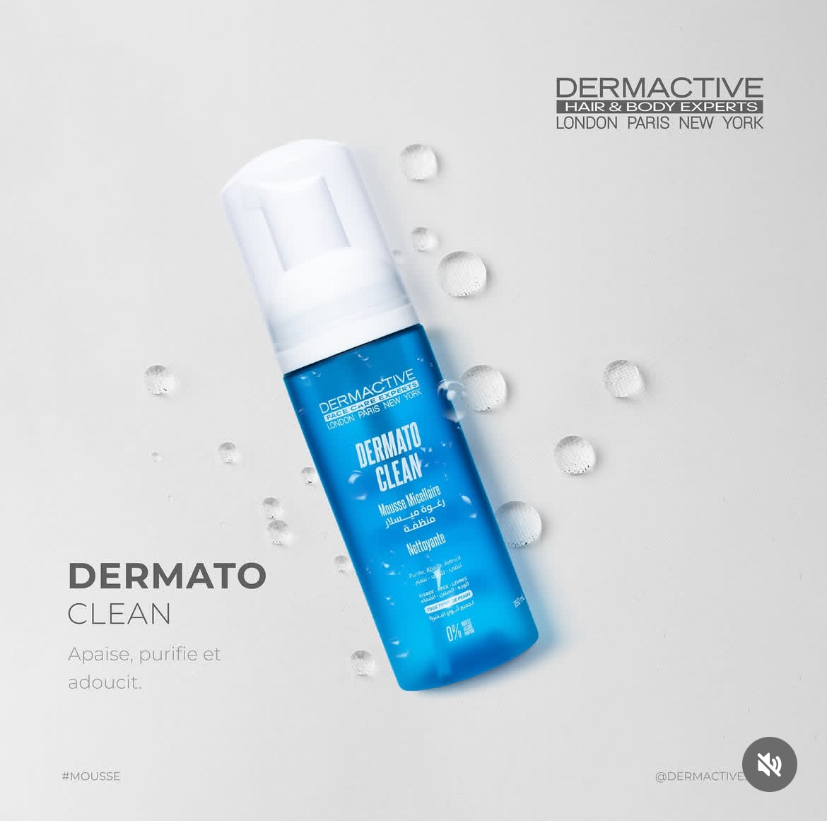 Mousse micellaire dermato clean Dermactive 