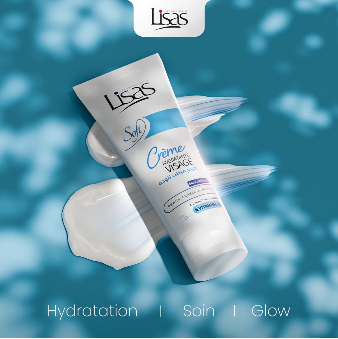 Crème hydratante visage peau grasse à mixte  Lisas