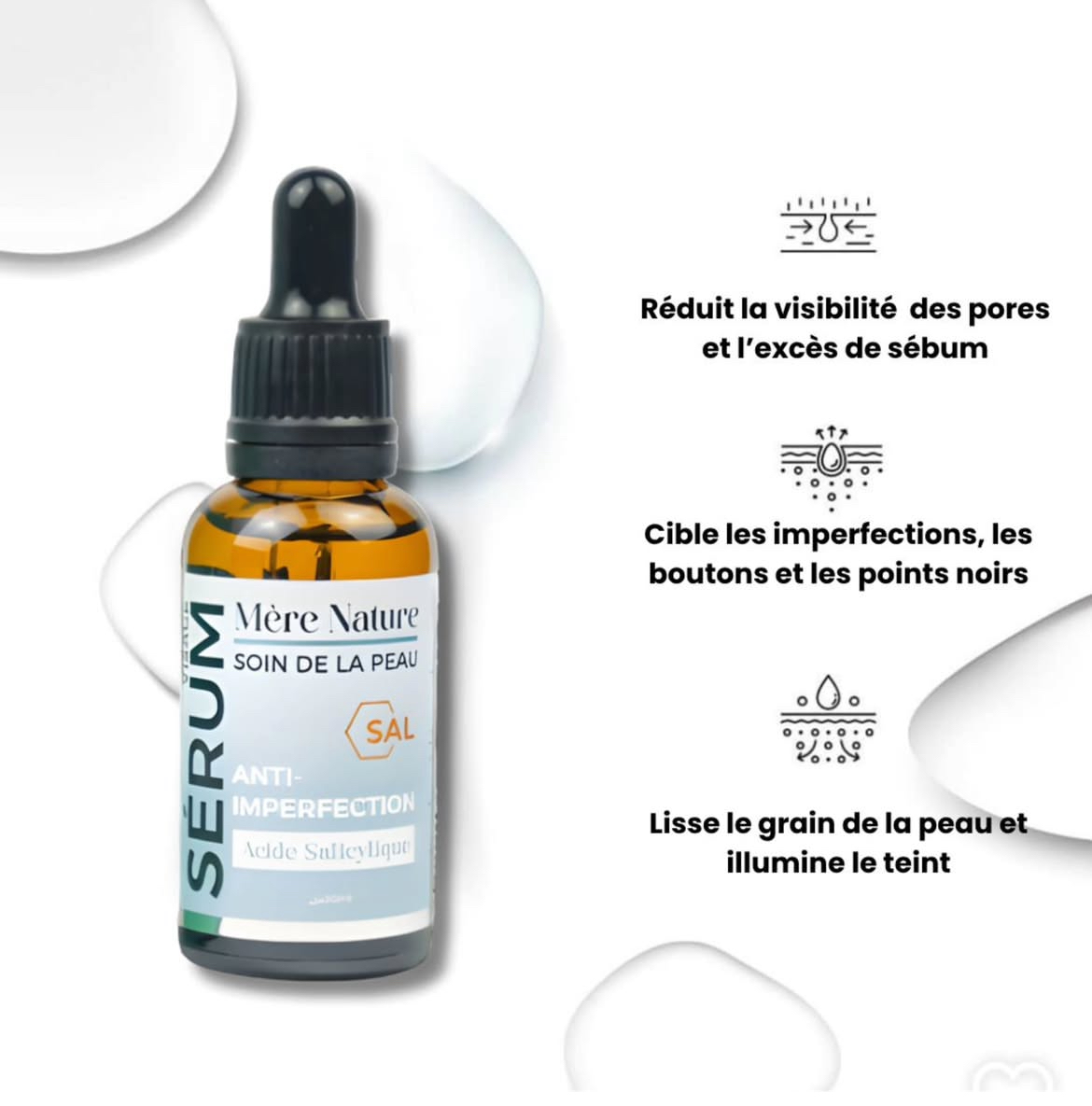 Sérum acide salicylique Mère nature 