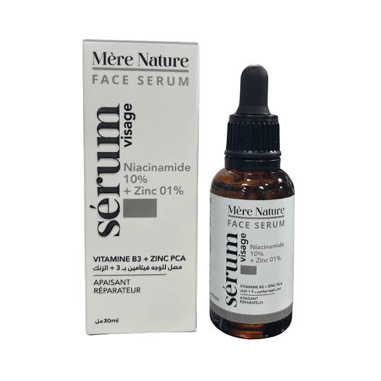 Sérum visage Niacinamide + Zinc Mère nature 