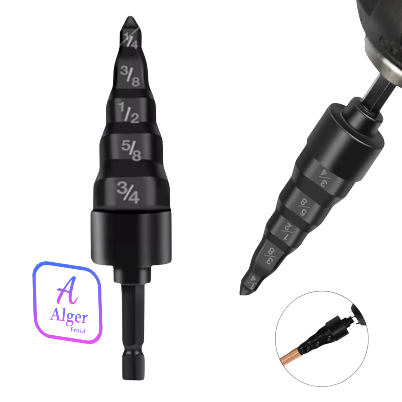 TÊTE EVASEUR  1/4-3/8-1/2-5/8-3/4