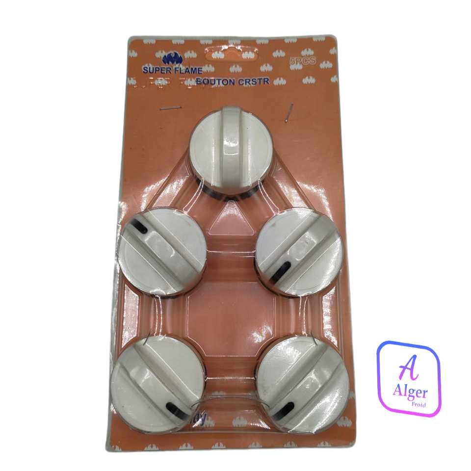 JEUX DE BOUTON CUI BRANDT BLANC 5 PCS
