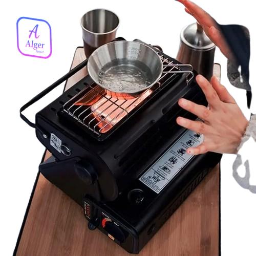RECHAUD CAMPING MOBILE + TETINE GAZ BUTANE Y808