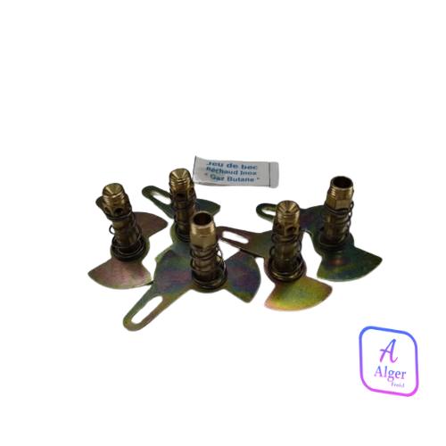 JEUX DE BEC RECHAUD INOX GAZ BUTANE 5PCS