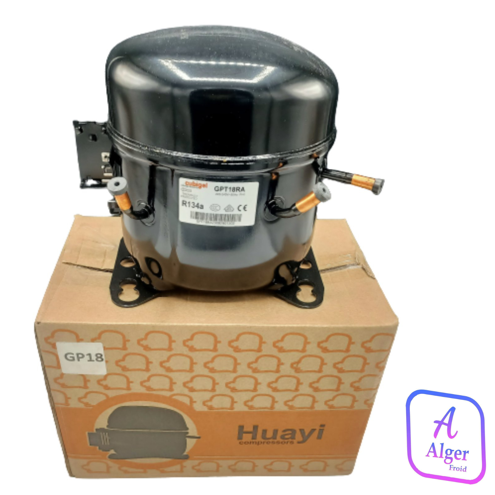 COMPRESSEUR HUAYI /CUBIGEL GPT18 -RF--GPT18RA R134