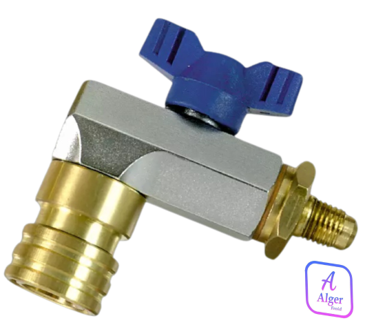 VANNE DE SERVICE 1/4" AUTO BLEU R134 REFCO
