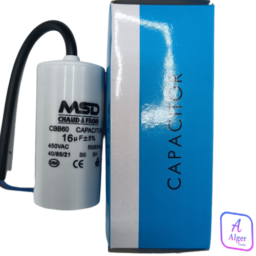 CONDENSATEUR 16UF-450VAC CABLE