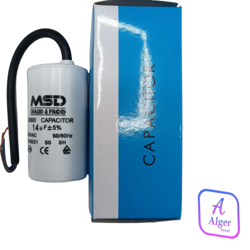 CONDENSATEUR 14UF -450VAC CABLE