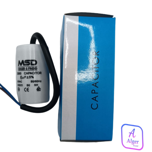 CONDENSATEUR 6uf -450VAC CABLE