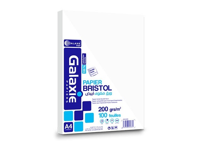 Papier Bristol A4 Galaxie 200 Gr  
