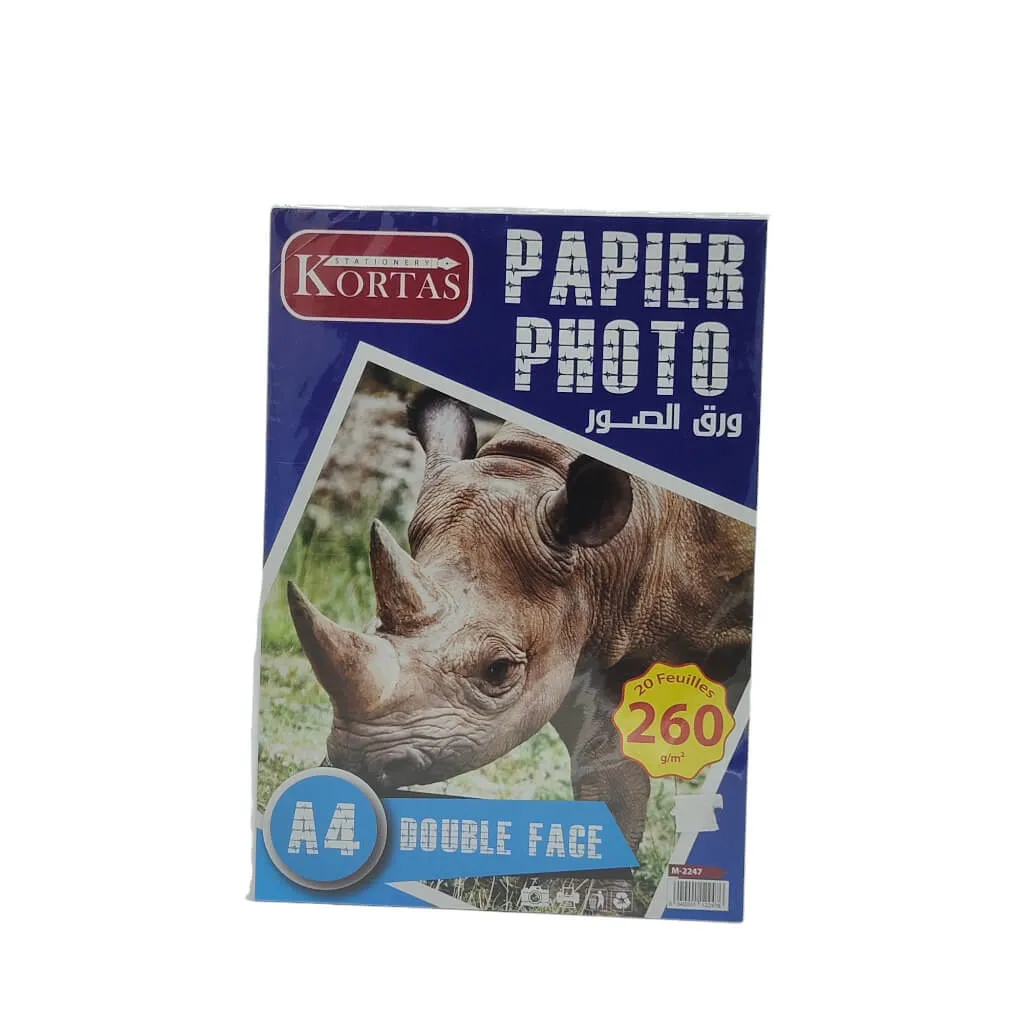 Papier Photo Double Face 260G 