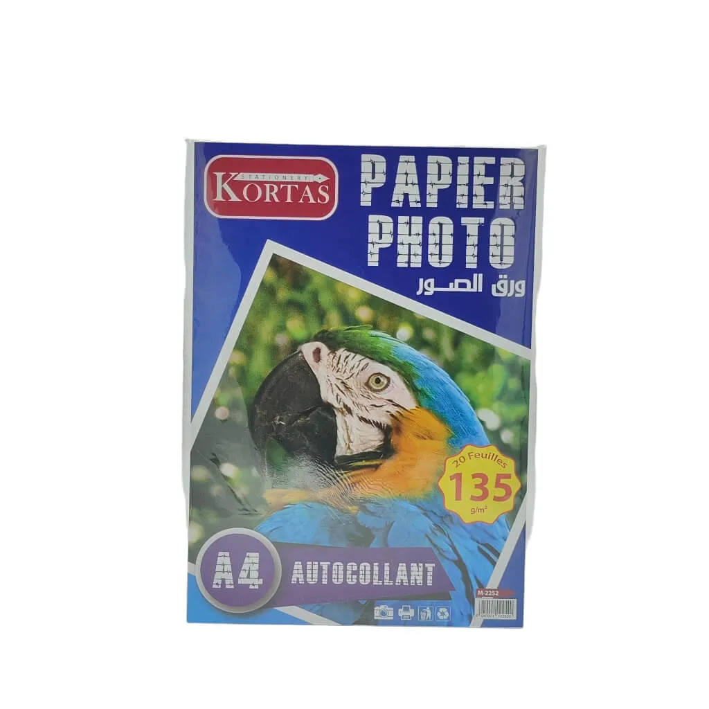 Papier Photo Autocollant 135 G