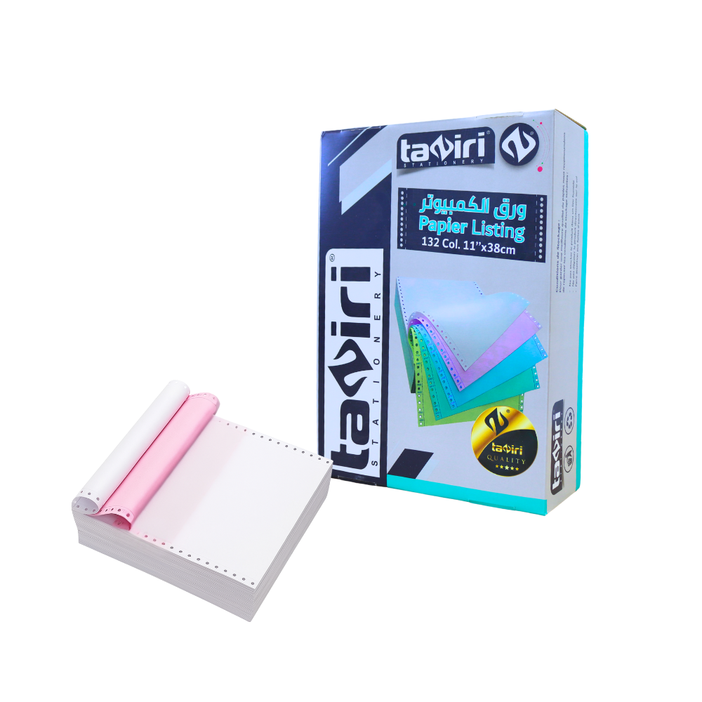 PAPIER LISTING 11x38 2 EXP 500 PLIS TZ1066 TAZIRI