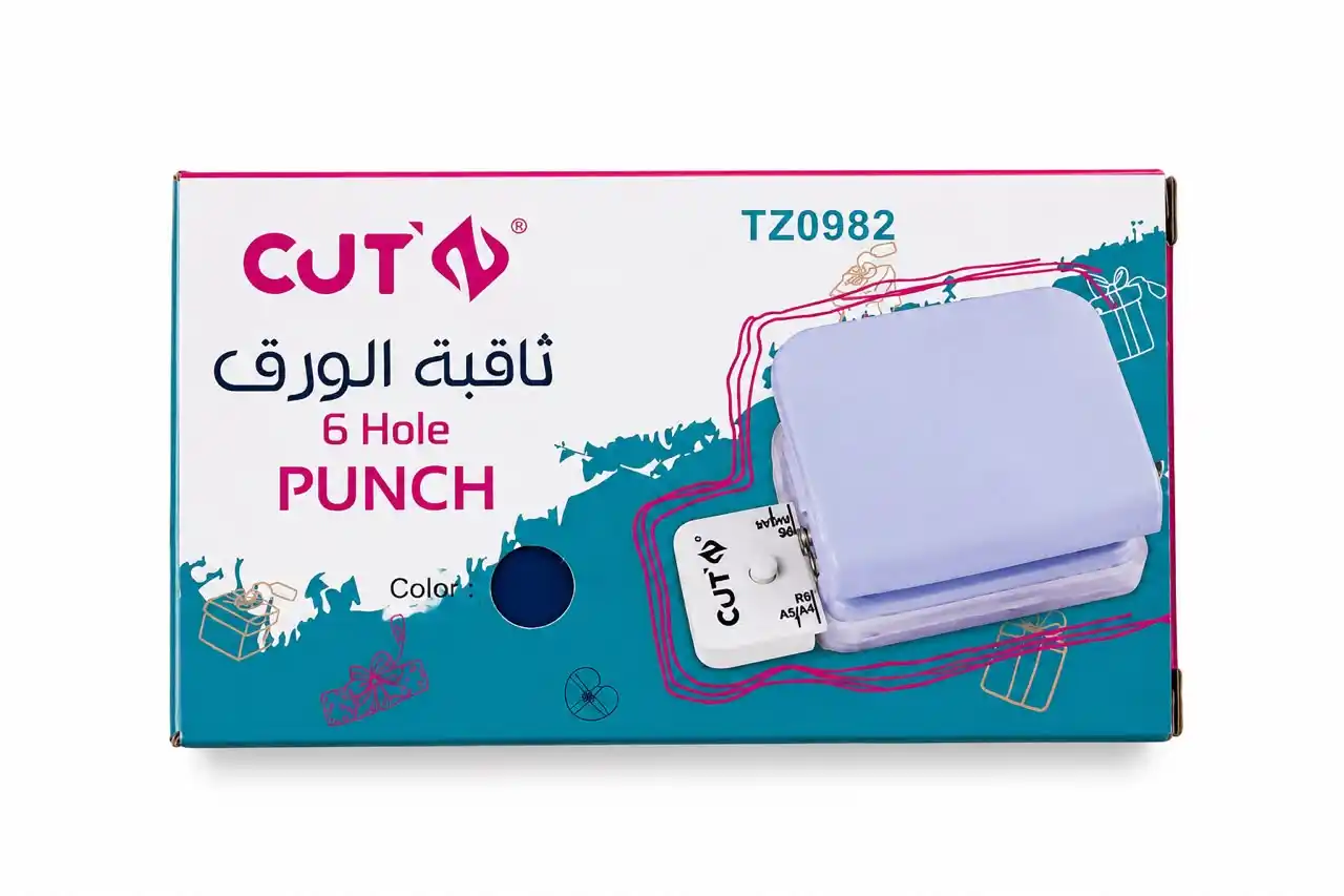 PERFORATRICE 6 TOURS COULEUR PASTEL TZ0982 TAZIRI