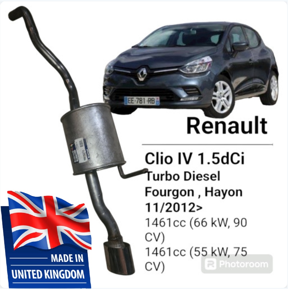 ¹Silencieux Arrière  Clio4 1.5 Dci Crome Klarus Q 09 القدرة الاخيرة  