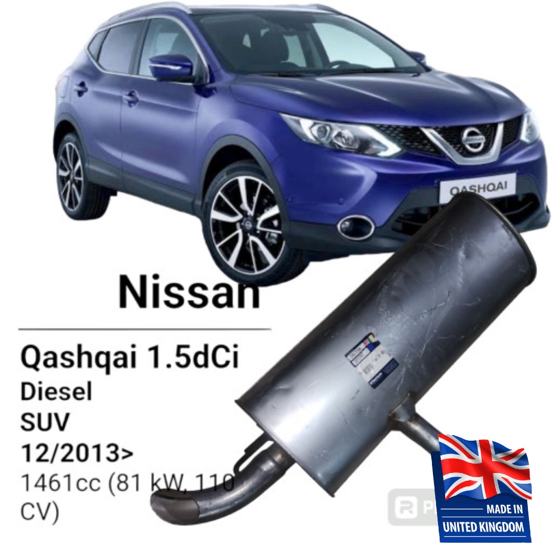 ¹Silencieux Arrière Nissan Qashqaï 221742 Ww18 Uk القدرة الاخيرة 