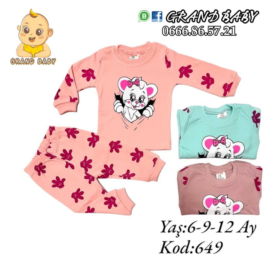 PYJAMA COTON 2P TK SUPER MINI 6M-9M-12M