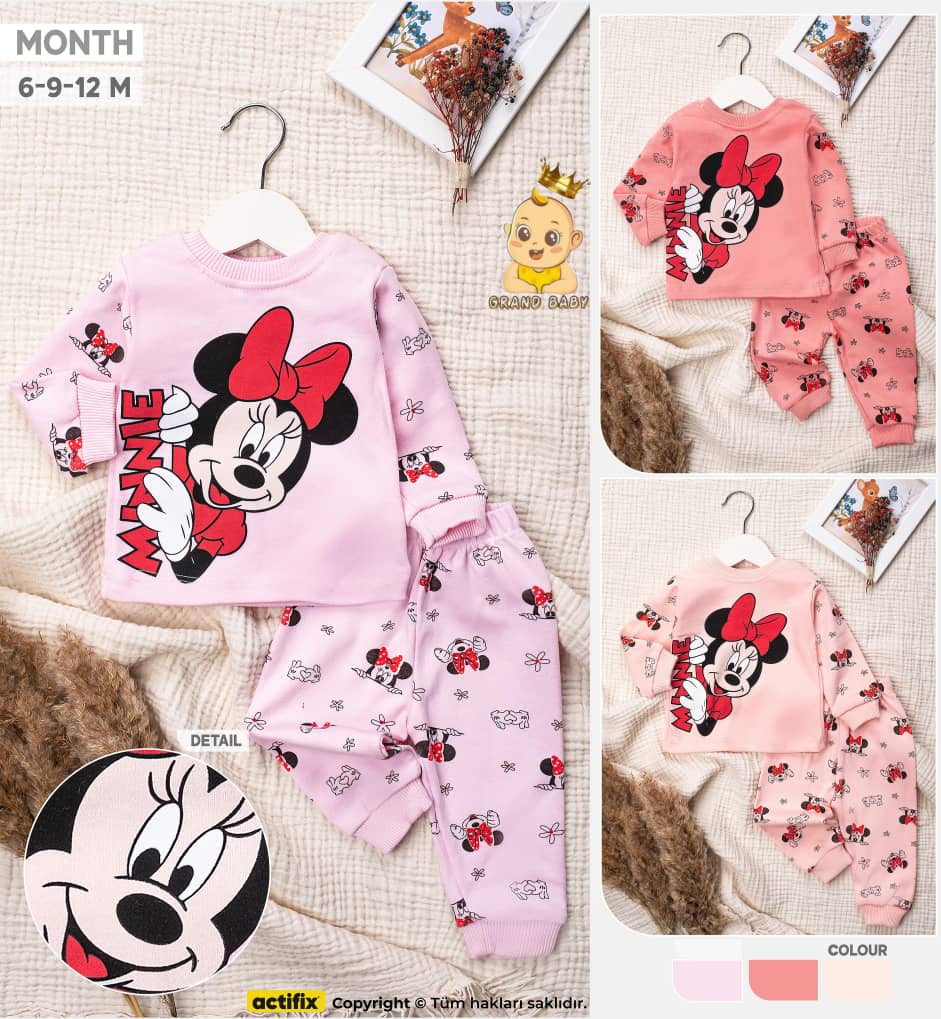 Ensembel bb turck mikey mouse 2ps  6-9-12m