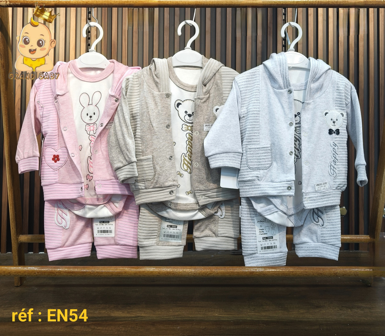 ENS ANGEL CUT 3PS VEST+BODY+PANTA