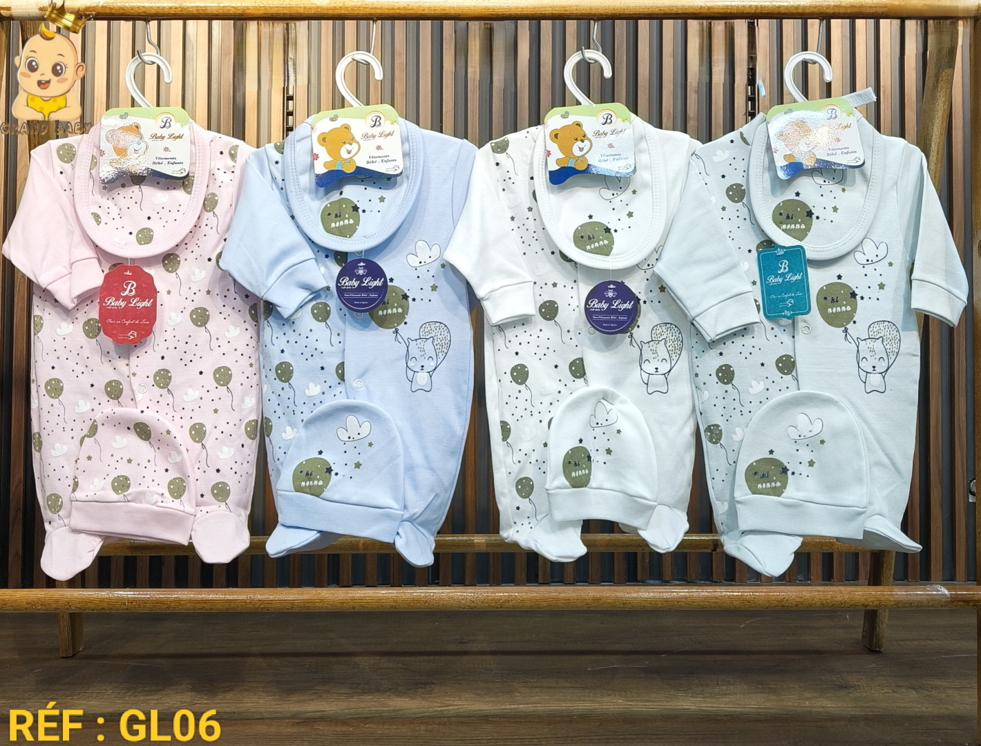 GRENN COTON 3P BABY LIGHT