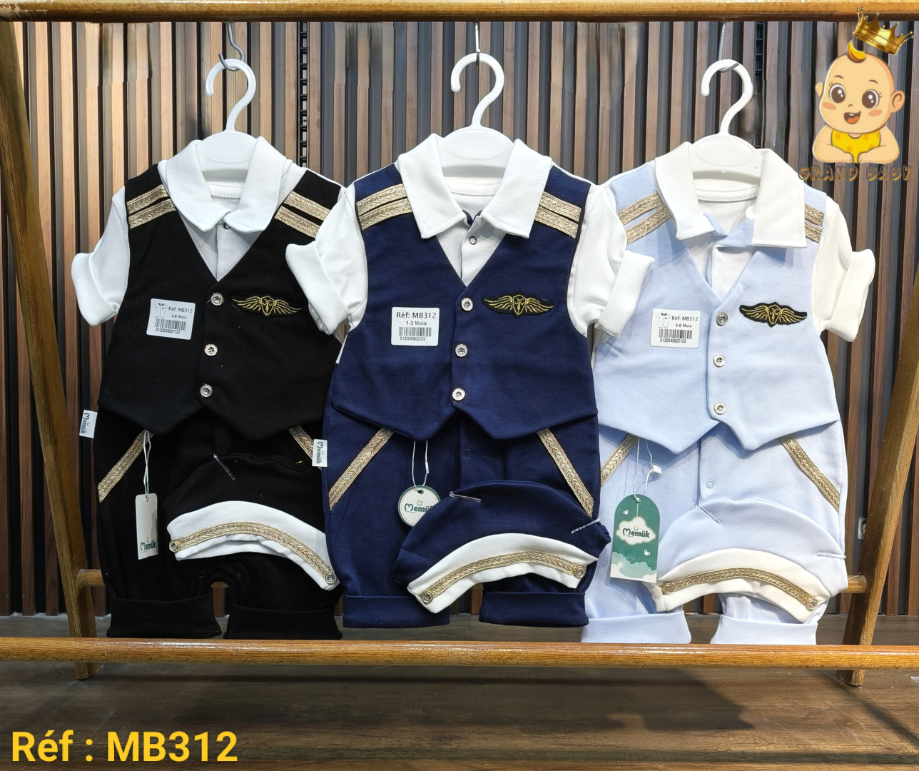 BARBO BB + BERET 1-3 / 3-6M / 2PS