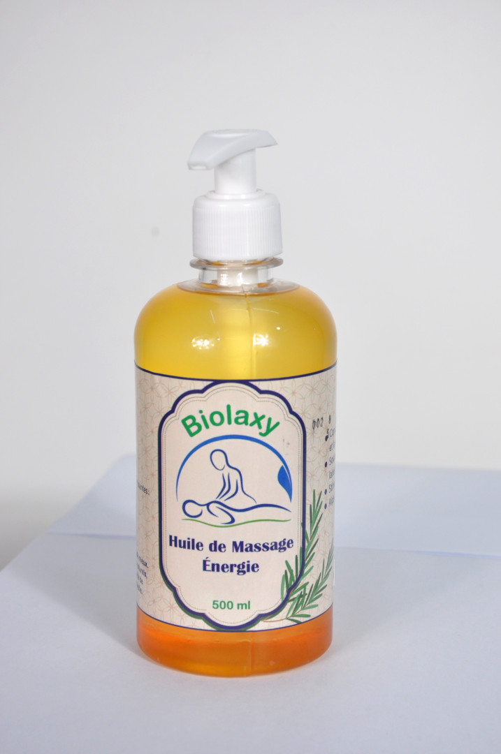 Huile De Massage énergie -BIOLAXY 500 ML-