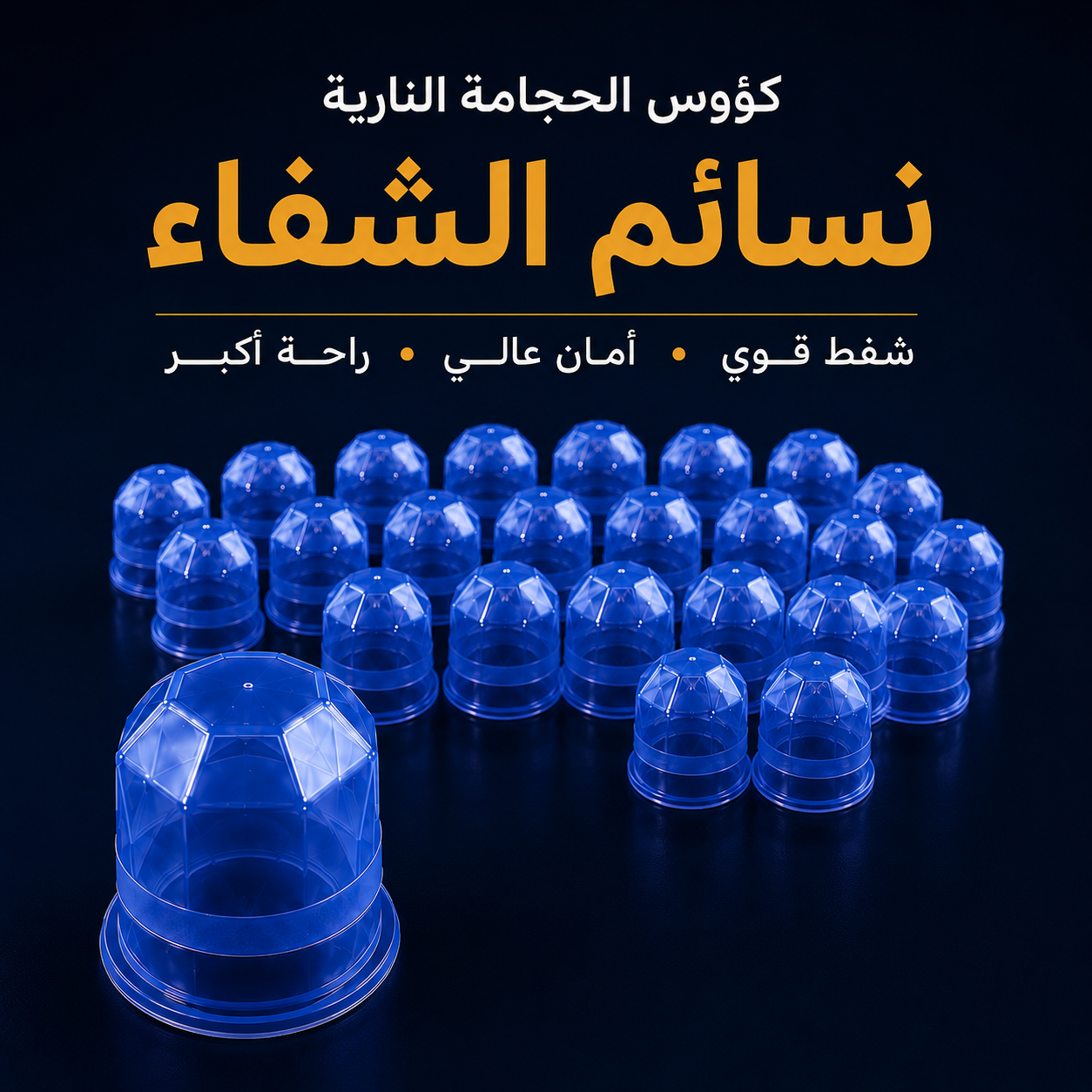 كؤوس الحجامة نسائم الشفاء النارية