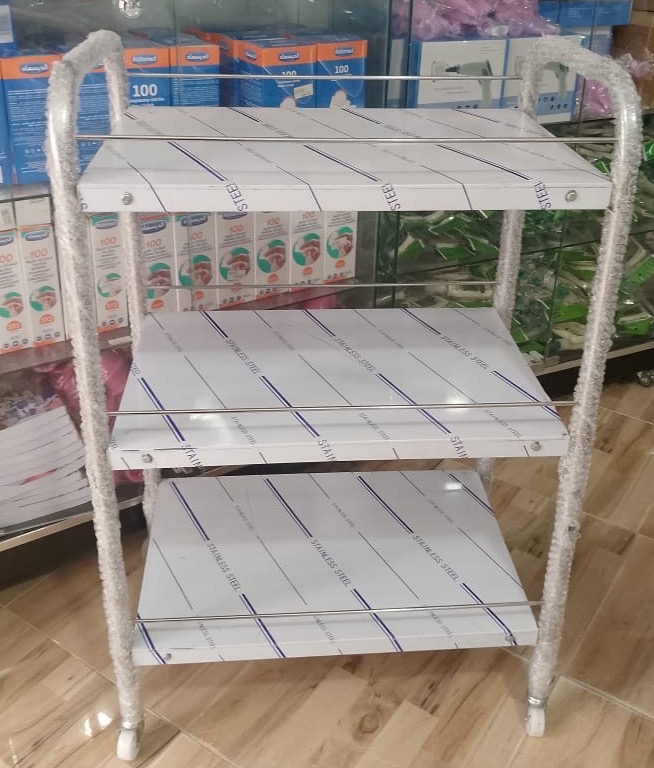 Guéridon À 3 Étages En Inox