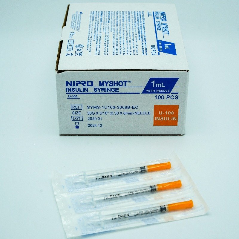 Seringue a insuline 1ml -Nipro boit de 100