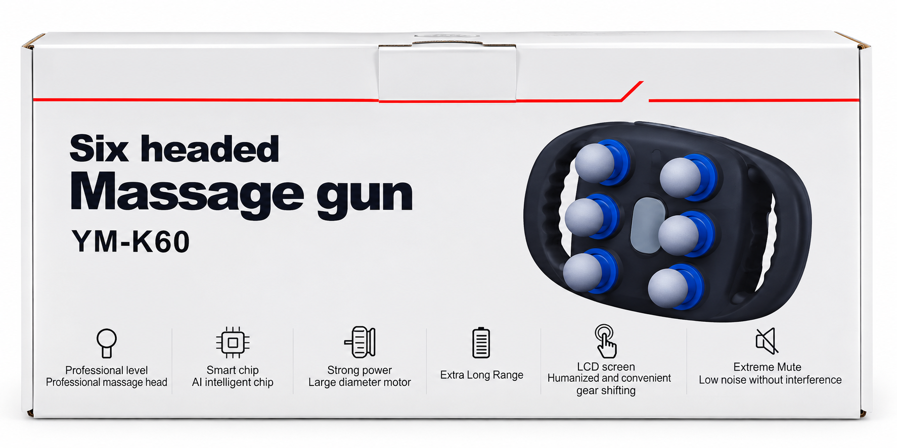 Massage gun Six headed