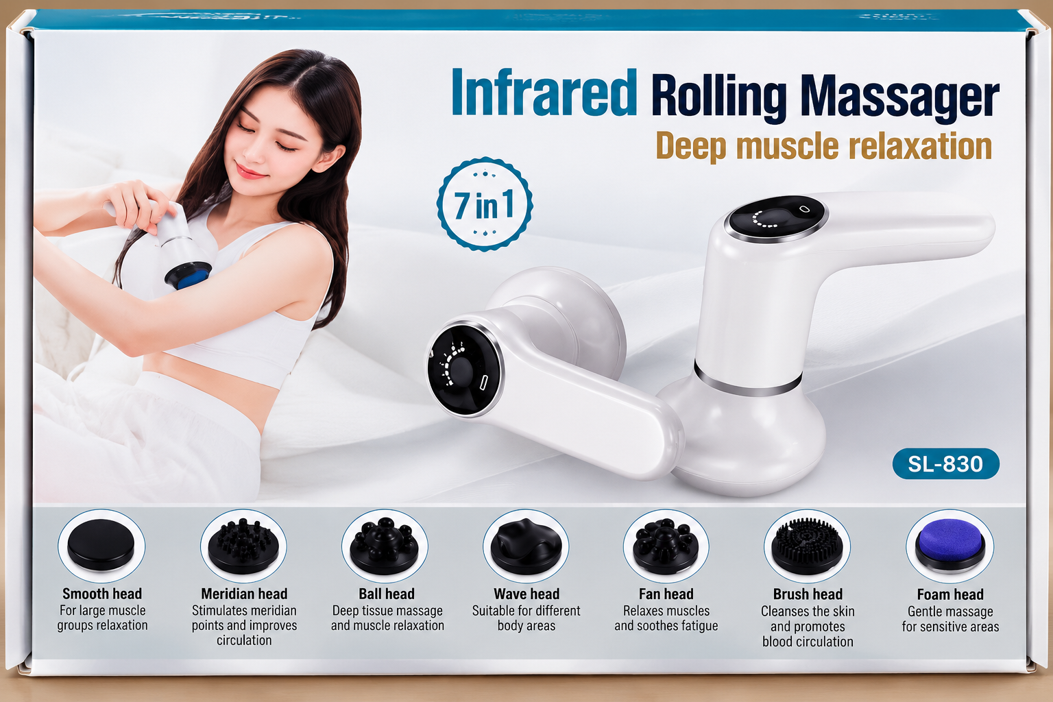 Infrared Rolling Massager 7 in 1