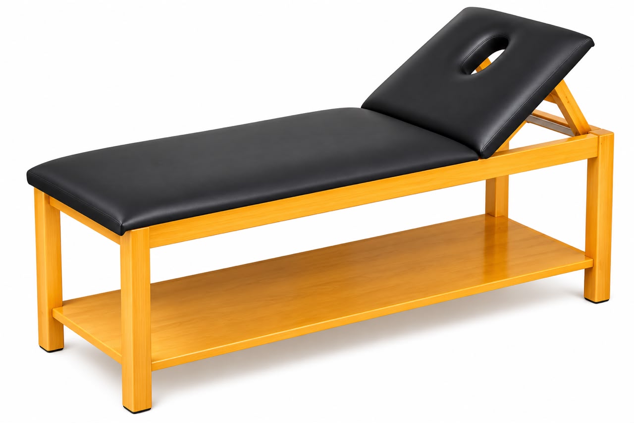 Table de massage et hijama en bois rouge