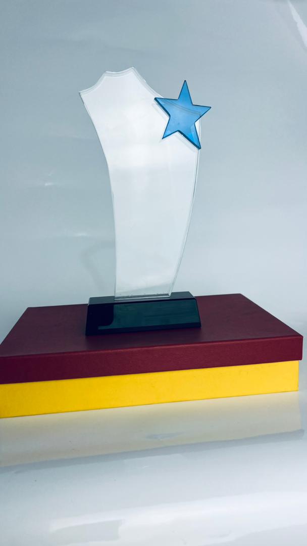 Trophée en cristal 
