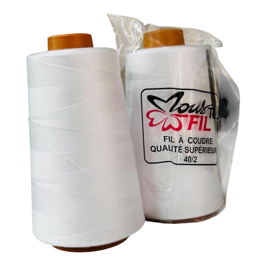 FIL A COUDER 40  BLANC