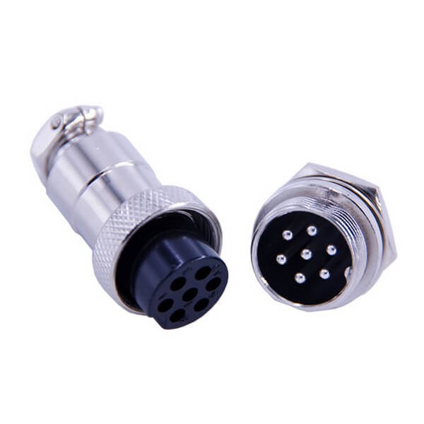 Aviation Docking Connector Male and Female Set, 7 Pins