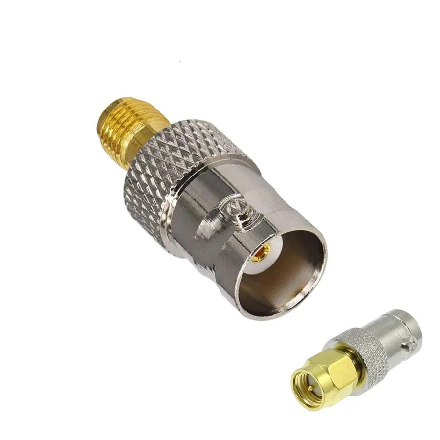 SMA Male to BNC Female Adapter - Gold Plated