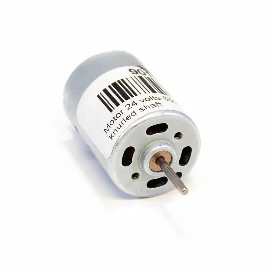 Motor with 10 mm Knurled Shaft - 12-24 VDC - 6500 rpm