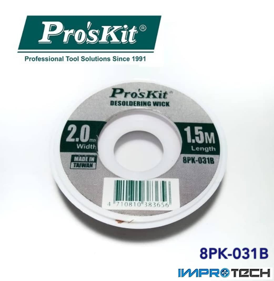 Desoldering Wick 8PK-031B-PROSKIT, 2mm X 1,5m