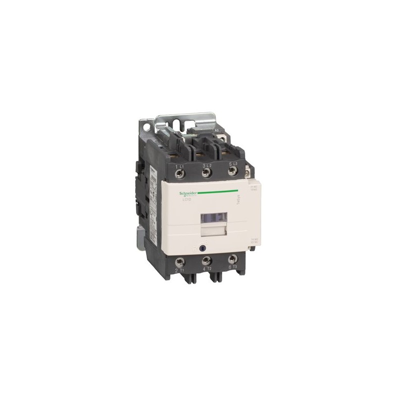 Schneider - IEC Contactor, TeSys Deca, Nonreversing, 95A, 60HP at 480VAC, 3 Phase