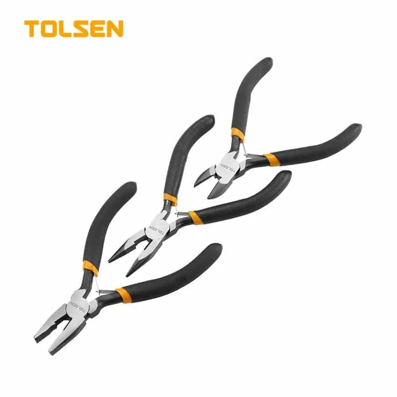 Tolsen - 3 Pcs Mini Pliers Set