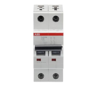 ABB - Miniature Circuit Breaker - S200M - 2P - 6 A - C - (AC) 10 kA