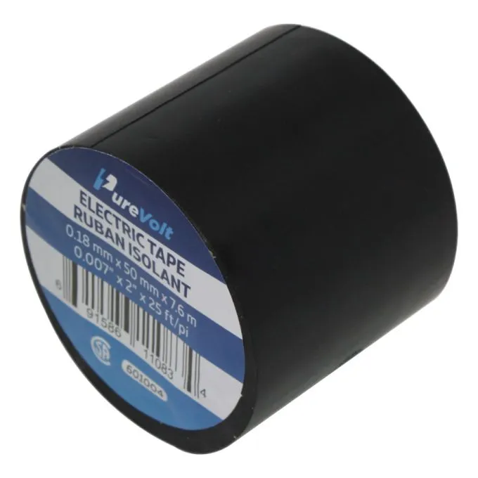 Purevolt - Vinyl Electrical Tape - 50 mm x 7.6 m - Black