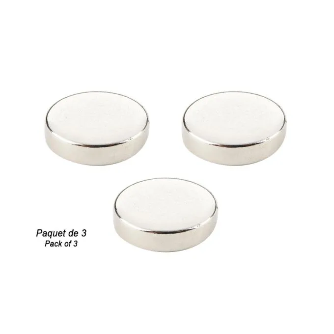 Neodymium Magnet - Round - 0.71 x 0.12 in - Pack of 3