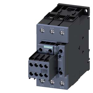 Siemens - Power Contactor, AC-3e/AC-3, 65 A, 30 kW / 400 V, 3-pole, 110 V AC, 50 Hz, auxiliary contacts: 2 NO + 2 NC, screw terminal, size: S2, removable auxiliary switch