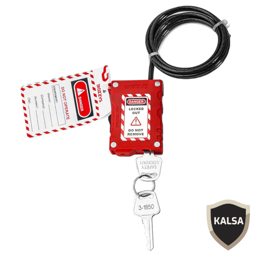 Bozzys - 4 mm Cable Shackle Safety Padlock Bozzys