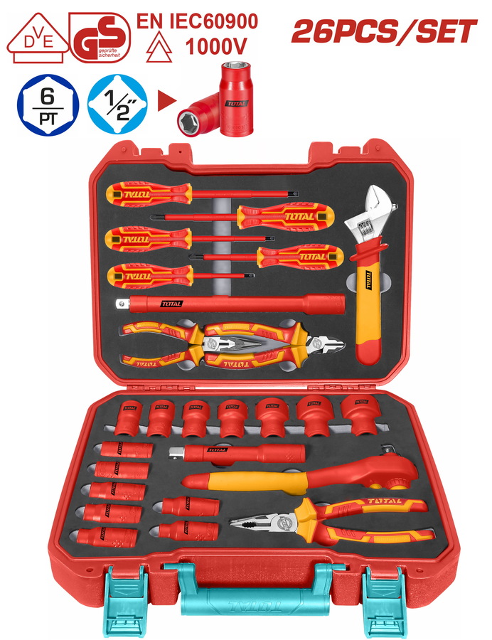 Total - 26PCS insulated hand tools set